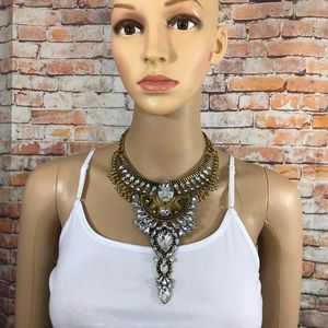 Statement Bib Bohemian Studded Necklace
